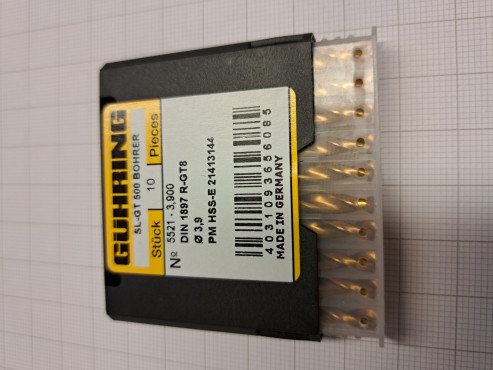 G&Uuml;HRING SL GT 500 Spiralbohrer No. 5521-3,900