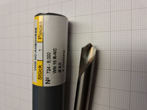 G&uuml;hring NC-Anbohrer �8mm 120�